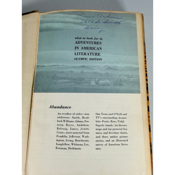 Adventures in American Literature Hardcover Book 1958 RARE - Picture 4 of 7